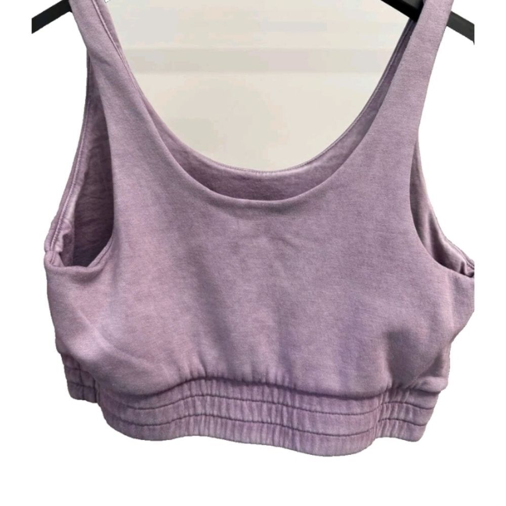 NEW Wild Fable Purple Lavender Sweatshirt Sports Bra Medium Nwt Womens Lounge - Picture 3 of 9